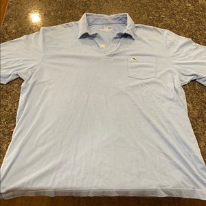 Vineyard Vine Blue Collar Shirt Size Large